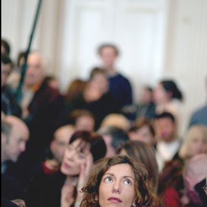 L'épouse de Bertrand Cantat, Kristina Rady, à l'ouverture du procès du chanteur français Bertrand Cantat au palais de justice de Vilnius. Mars 2004 © Mousse/Hounsfield/ABACA.