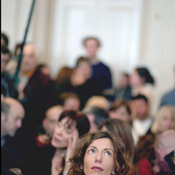 L'épouse de Bertrand Cantat, Kristina Rady, à l'ouverture du procès du chanteur français Bertrand Cantat au palais de justice de Vilnius. Mars 2004 © Mousse/Hounsfield/ABACA.