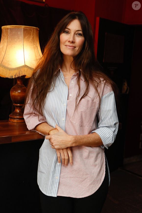 Exclusif - Mareva Galanter (Miss France 1999) lors de l'enregistrement de l'émission "Jacky aux Platines" au théâtre Clavel à Paris, présentée par J.Jakubowicz et diffusée le 28 octobre sur 20 Minutes Tv © Christophe Clovis / Bestimage