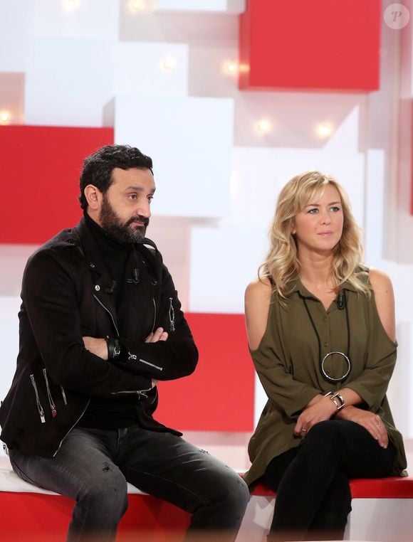 Exclusif - No Web - Cyril Hanouna et Enora Malagré - Enregistrement de l'émission "Vivement la télé" de Michel Drucker au Studio Gabriel  avec une partie de l'équipe de Touche pas à mon poste (TPMP)  le 9 novembre 2016. L'émission sera diffusée sur France 2 le 13 novembre 2016.
© Dominique Jacovides / Bestimage