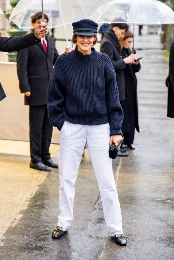 Inès de La Fressange - Arrivées au premier défilé Chanel "Collection Haute Couture Printemps/Eté 2026" lors de la Fashion Week de Paris (PFW) au Grand Palais, à Paris, France, le 27 janvier 2026. © Florian Lavielle/Bestimage