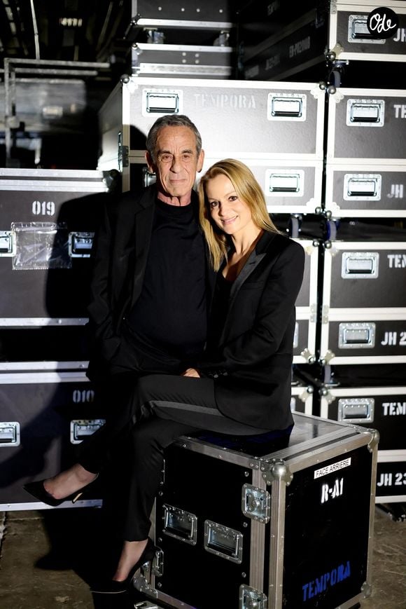Exclusif - Thierry Ardisson et sa femme Audrey Crespo-Mara - Vernissage de l'exposition "Johnny Hallyday, l'exposition" au Palais des Expositions à Paris. Le 21 décembre 2023
© Dominique Jacovides / Bestimage