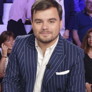 Exclusif - Gauthier Le Bret, sur le plateau de l’enregistrement de l’émission « Face à Hanouna » présentée parC.Hanouna et diffusée sur C8 le 14 septembre 2024, à Paris, France, le 12 septembre 2024. © Jack Tribeca / Bestimage