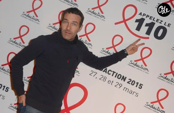Marc-Emmanuel Dufour lors de la soirée de lancement du "Sidaction 2015" au Musée du Quai Branly à Paris, le 2 mars 2015.

COADIC GUIREC / BESTIMAGE
