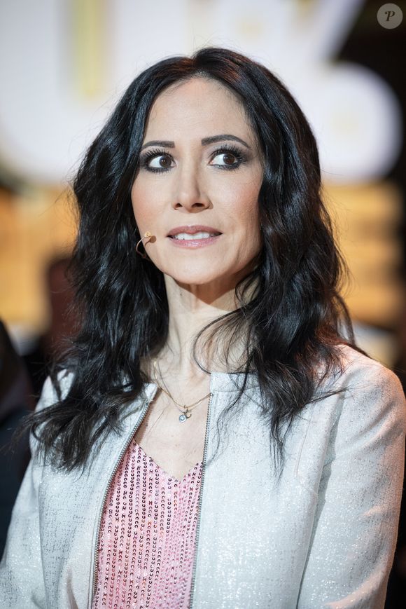 Exclusif - Fabienne Carat lors de l'enregistrement de l'émission "100% logique" présentée par C. Feraud et qui sera diffusée le 11 octobre 2025 au Studio du Lendit à Saint-Denis, France, le 8 mars 2025. © Cyril Moreau/Bestimage