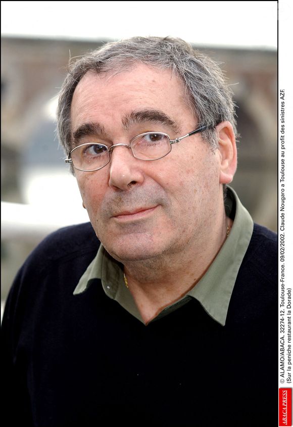 © Arno/Alamo/ABACA. 32274-12. Toulouse-France. 09/02/2002. Claude Nougaro a Toulouse au profit des sinistres AZF.(Sur la peniche restaurant la Dorade)