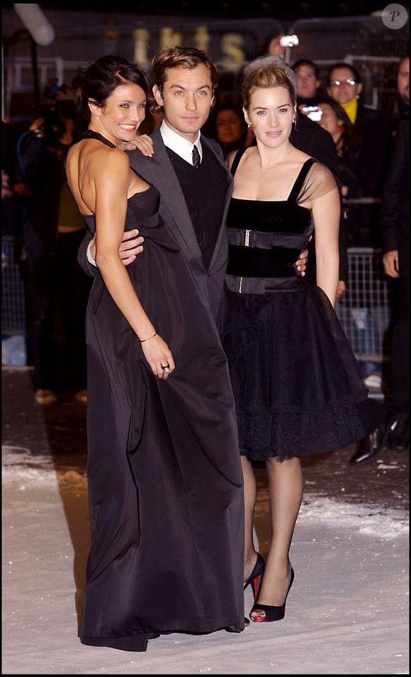 Jude Law, Cameron Diaz et Kate Winslet, première du film "The Holiday" à Londres.