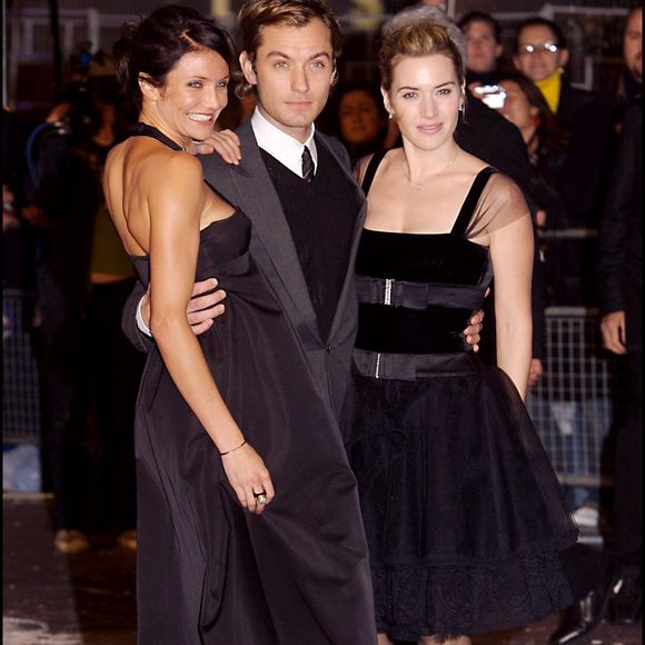 Jude Law, Cameron Diaz et Kate Winslet, première du film "The Holiday" à Londres.