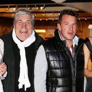Jean-Pierre et Benjamin Castaldi. Dans le cadre du Gucci Paris Masters 2012 à Paris Villepinte, épreuve caritative "Style et Competition" au profit de l'AMADE - Dans le cadre du Gucci Paris Masters 2012 a Paris Villepinte, épreuve caritative "Style et Competition" au profit de l'AMADE le 1er Decembre 2012. JACOVIDES-BORDENAVE / BESTIMAGE