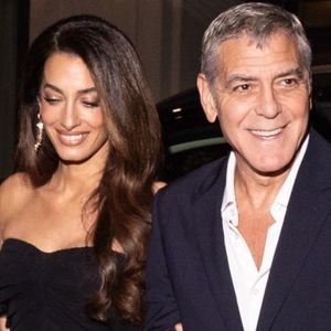 George Clooney et sa femme Amal Clooney ont été aperçus lors du dîner d'ouverture du nouveau magasin Omega à Milan. © Backgrid UK/ Bestimage
