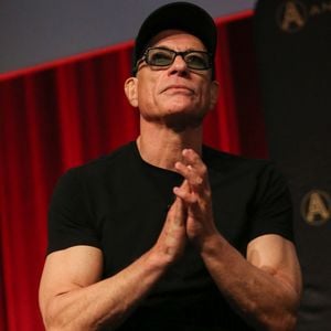 Jean-Claude Van Damme sur scène lors de sa tournée australienne au Wesley Conference Centre de Sydney, le 6 mars 2020 à Sydney, Nouvelle-Galles du Sud, Australie  Photo de Christopher Khoury/Australian Press Agency via ZUMA  Wire/ABACAPRESS.COM