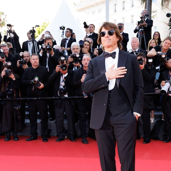 Tom Cruise - Montée des marches du film « Mission Impossible : The Final Reckoning » lors du 78ème Festival International du Film de Cannes, au Palais des Festivals à Cannes. Le 14 mai 2025
© Jacovides-Moreau / Bestimage