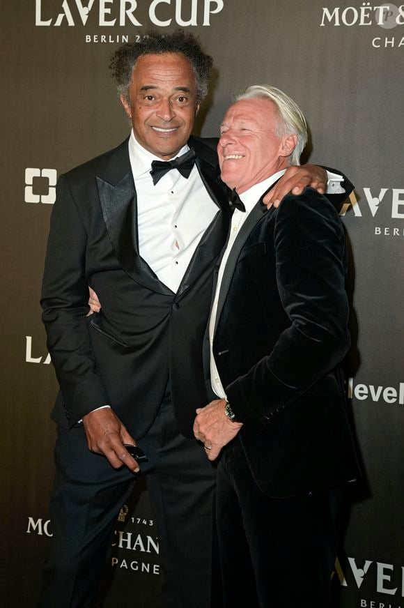 Yannick Noah et Björn Borg - Soirée d'ouverture de la 7ème Laver Cup à Berlin, le 19 septembre 2024. Action Press / Bestimage