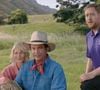 "C'est avec une immense tristesse que la famille de Sam Neill annonce son décès, survenu le lundi 13 juillet à Sydney, en Australie. Sam s'est éteint entouré des siens"

Picture MUST credit:  Xfinity. The cast of the original Jurassic Park movie get reunited and de-aged. Picture supplied by JLPPA
