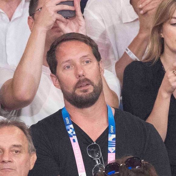 Thomas Pesquet - Les célébrités assistent aux épreuves de judo lors des Jeux Olympiques de Paris 2024 (JO) au Arena Champs de Mars à Paris, France, le 2 août 2024. © Jacovides-Perusseau/Bestimage