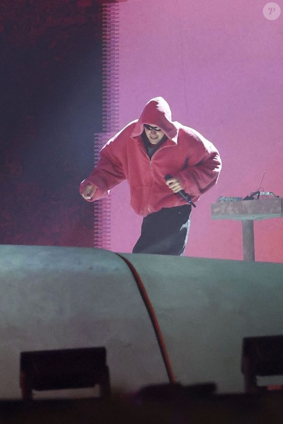 Justin Bieber le deuxième jour du premier week-end du 2026 Coachella Valley Music and Arts Festival à Indio, en Californie. Le 11 avril 2026. © Backgrid USA / Bestimage