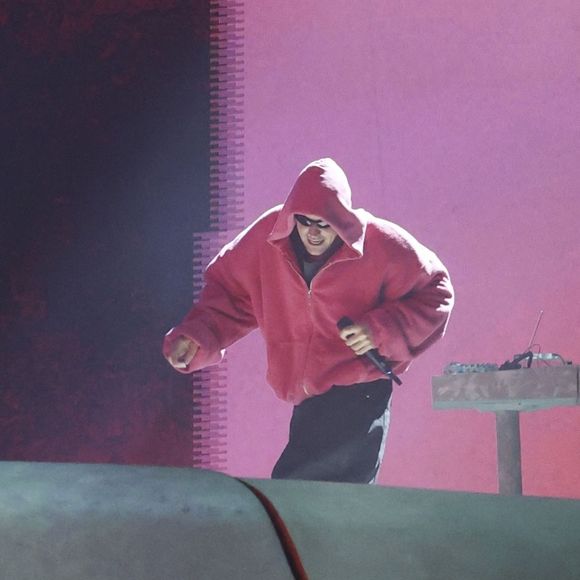 Justin Bieber le deuxième jour du premier week-end du 2026 Coachella Valley Music and Arts Festival à Indio, en Californie. Le 11 avril 2026. © Backgrid USA / Bestimage
