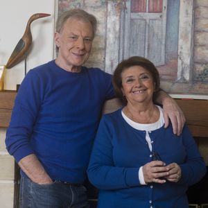 Herbert Leonard et sa femme Cléo chez eux à Barbizon le 2016/12/2016 JLPPA / Bestimage