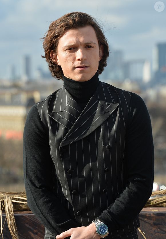 Tom Holland au photocall du film "Uncharted" sur la terrasse du cinéma Publicis à Paris, France, le 11 février 2022. © Veeren/Bestimage