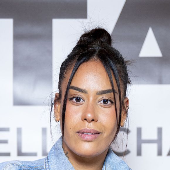 Exclusif - Amel Bent à la projection privée en avant-première du documentaire sur Vitaa "Je m'appelle Charlotte", le 18 novembre 2024. © Pierre Perusseau / Bestimage