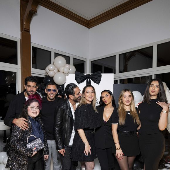 Exclusif - Magali Berdah, son mari Stéphane Teboul, Morgane MakeUp, Jazz Correia, Carla Ghebali, Guest lors de l'anniversaire surprise de M.Berdah (43 ans) au Pavillon Gravelle à Paris le 26 novembre 2024 avec tous ses amis influenceurs.

© Pierre Perusseau / Bestimage