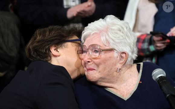 Martine Aubry, maire honoraire de Lille, Line Renaud - Line Renaud, 97 ans, a inauguré un jardin public qui porte son nom, à Lille, France, le mercredi 17 décembre 2025.

© Claude Dubourg/Bestimage