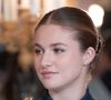 Ses études dureront quatre ans avec un emploi du temps aménagé.

La princesse Leonor - La famille royale d'Espagne célèbre les Pâques militaires au Palais royal de Madrid (Espagne), le 6 janvier 2026.
LALO YASKY / BESTIMAGE