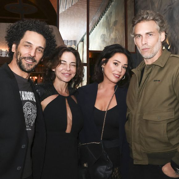 Exclusif - Tomer Sisley, Sandra Sisley, Lola Dewaere et Gianni Giardinelli - Quatrième édition de la soirée "Les jeudis de Sandra" au Café Lapérouse organisée par S.Sisley à Paris le 29 février 2024. © Jack Tribeca / Bestimage