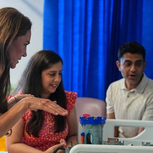 Kate Middleton, la princesse de Galles (Royaume-Uni), visite l'hôpital pour enfants Evelina London à Londres le lundi 6 juillet.
Photo prise par Alastair Grant / WPA-Pool.