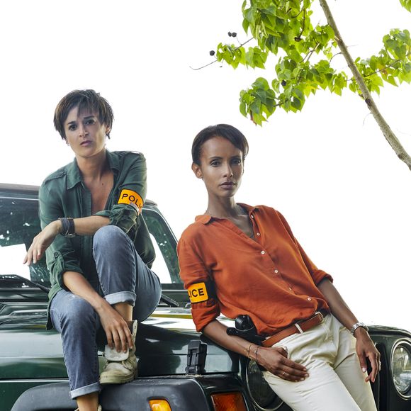 Exclusif - Béatrice De la Boulaye et Sonia Rolland sur le tournage de la série "Tropiques criminels" en Martinique diffusée le 22 novembre sur France 2. Le 8 mai 2019 © Sylvie Castioni / Bestimage