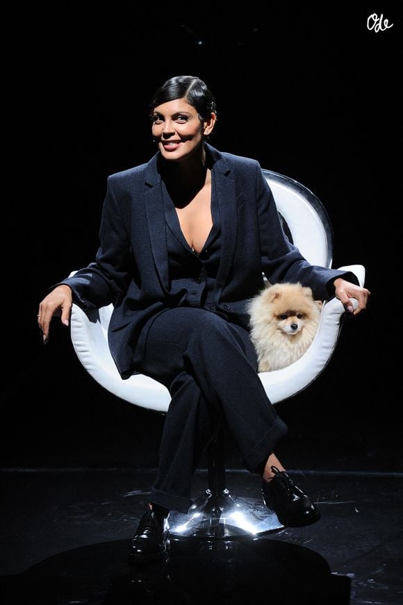 Exclusif - Nawell Madani et son chien Tupac - Enregistrement de l'émission "La chanson secrète 13", présentée par N.Aliagas et diffusée le 29 décembre sur TF1
© Guillaume Gaffiot-Cyril Moreau / Bestimage