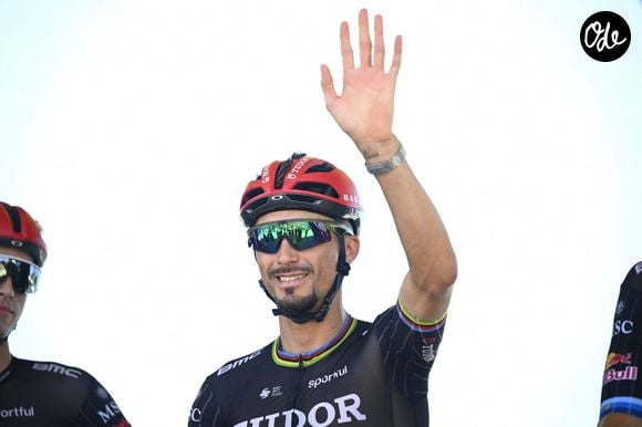 Julian Alaphilippe lors de la 113e édition du Tour de France le 5 juillet 2026 à Barcelone en Espagne.

Photo News/Psnewz/Bestimage