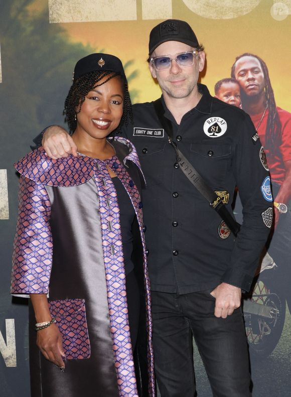 Laurence Lascary et Brice Davoli au photocall de la première du film Zion au cinéma Le Grand Rex à Paris, France, le 4 avril 2025. © Coadic Guirec/Bestimage