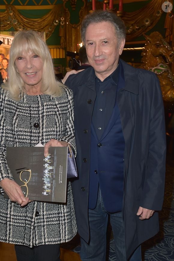 Exclusif - Michel Drucker et sa femme Dany Saval à la générale du spectacle musical Les Choristes au théâtre des Folies Bergère à Paris, France, le 2 mars 2017.