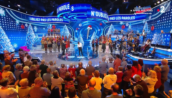 Benoît dans "N'oubliez pas les paroles" sur France 2.