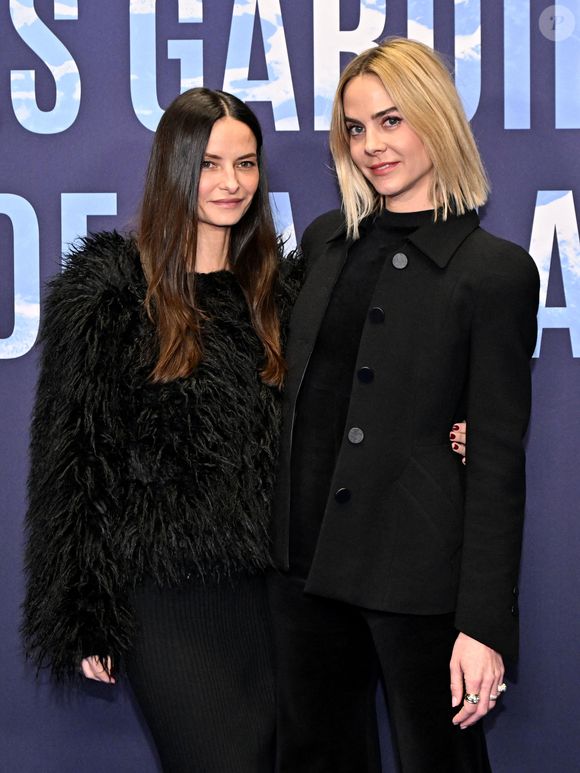 Virginie Courtin-Clarins et une amie durant l'avant première mondiale au Grimaldi Forum à Monaco, le 9 février 2023, du film "Les gardiennes de la planète" réalisé par Jean-Albert Lièvre et raconté par J.Dujardin.  © Bruno Bebert / Bestimage