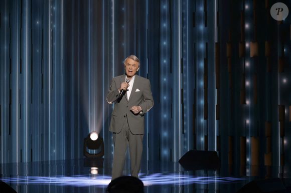 Exclusif - Salvatore Adamo, pour les surprises lors de l'enregistrement de l'émission "La Boîte à secrets", présentée par F.Bollaert et diffusée le 10 octobre 2025 sur France 3, dans les studios du Lendit à Saint-Denis, Seine Saint-Denis, France, le 22 septembre 2025. © Jack Tribeca/Bestimage