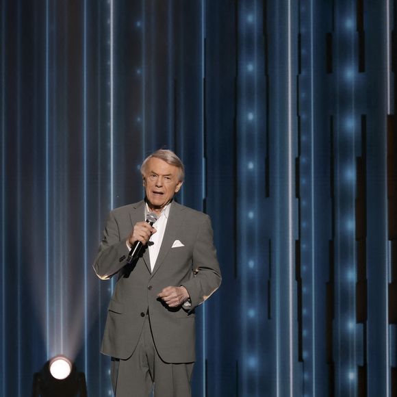 Exclusif - Salvatore Adamo, pour les surprises lors de l'enregistrement de l'émission "La Boîte à secrets", présentée par F.Bollaert et diffusée le 10 octobre 2025 sur France 3, dans les studios du Lendit à Saint-Denis, Seine Saint-Denis, France, le 22 septembre 2025. © Jack Tribeca/Bestimage