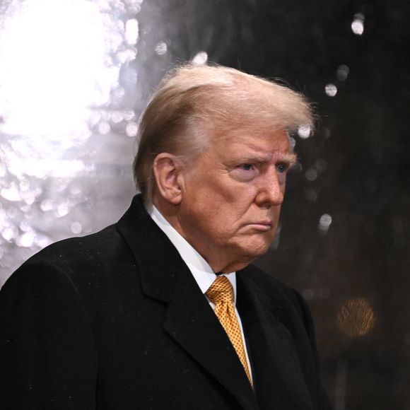 Donald Trump à la cérémonie d'ouverture de Notre-Dame Cathedral à Paris, le 7 décembre 2024. © Eliot Blondet/Pool/Bestimage