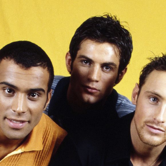 Archives - Rendez-vous avec le Boy's band 2Be3 ( 2 BE 3 ) : Adel Kachermi, Filip Nikolic et Frank Delay. 1997 (CEDRIC PERRIN / BESTIMAGE).