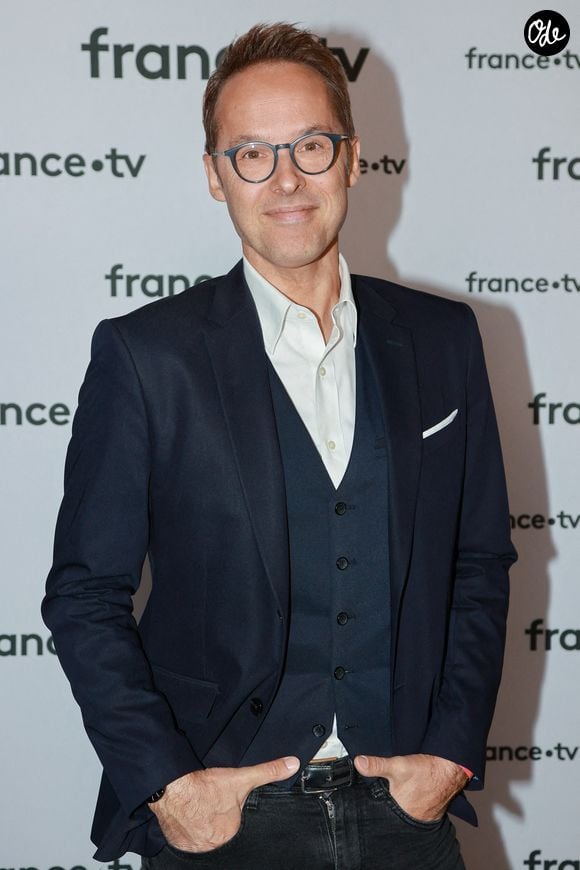 Damien Thevenot participe à la conférence de presse de France Télévision le 6 juillet 2022 à Paris, en France. Photo : Nasser Berzane/ABACAPRESS.COM