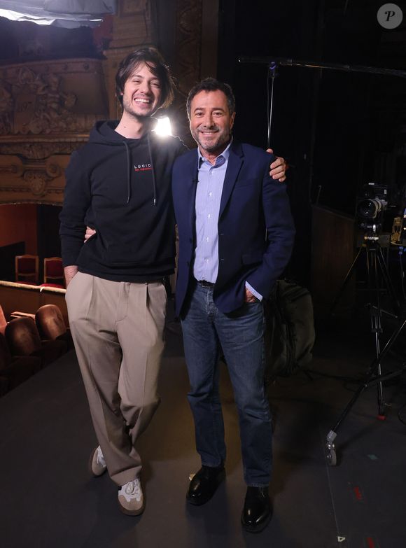 Exclusif - Felix Radu lors de l'enregistrement de l'émission "Olympiascope" au théâtre Antoine, présentée par B.Montiel et diffusée le 24 juillet 2025, à Paris, le 18 février 2025. 
© Denis Guignebourg / Bestimage