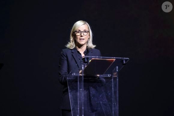 Laurence Ferrari lors d'une cérémonie organisée par le Conseil des institutions juives de France (CRIF) en hommage aux victimes des attentats du Hamas du 7 octobre 2023 contre Israël, à l'occasion du premier anniversaire de l'événement, à Paris, le 7 octobre 2024. 

© Jack Tribeca / Bestimage