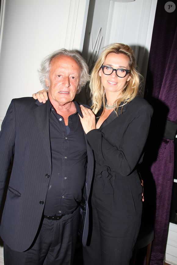 Didier Barbelivien et sa femme Laure - Soirée au Studio Harcourt pour le mariage de David Barbelivien et Valentine le 20 mai 2018. © Philippe Baldini / Bestimage