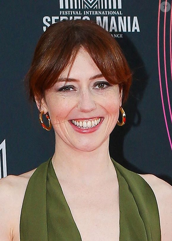 Blandine Bellavoir (Les Petits Meurtres d'Agatha Christie) (Robe Philippe Périssé). L'actrice sera prochainement dans "Une affaire française" sur Tf1 - Photocall de la cérémonie d'ouverture du Festival Series Mania à Lille, qui se tient du 26 août au 2 septembre. Le 26 août 2021