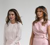 Melania Trump et la reine Rania de Jordanie se sont retrouvées.

La reine Rania de Jordanie et Melania Trump - Le roi Abdallah de Jordanie et la reine Rania sont reçus par Donald et Melania Trump à la Maison Blanche à Washington. © Backgrid USA / Bestimage