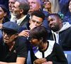 Le couple est apparu très soudé pour cette soirée inoubliable.

Yannick Noah et sa compagne Malika, Désiré Doué - Jannik Sinner remporte le Rolex Paris Masters 2025 face à Félix Auger-Aliassime à la Défense Arena le 2 novembre 2025 . © Veeren/Bestimage