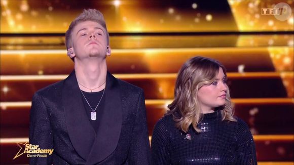 Charles et Marine dans la demi-finale de la Star Academy 2024, le 11 janvier 2025 sur TF1