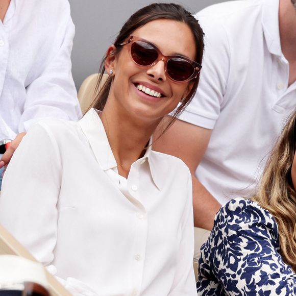 Marine Lorphelin (Miss France 2013) - Célébrités dans les tribunes des internationaux de France de Roland Garros à Paris le 31 mai 2022. © Cyril Moreau - Dominique Jacovides/Bestimage