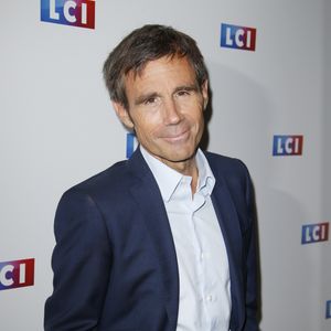 David Pujadas lors du photocall de la conférence de rentrée de la chaine LCI à Boulogne Billancourt le 30 août 2017. © Christophe Aubert via Bestimage